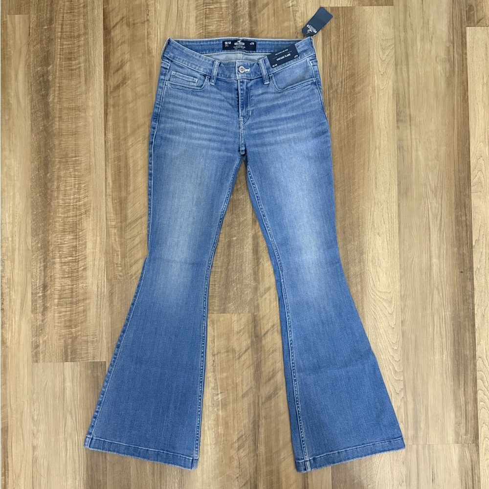 Hollister Blue Low rise vintage flare jeans